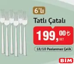 TATLI ÇATALI 6'LI TATLI ÇATALI 6'LI